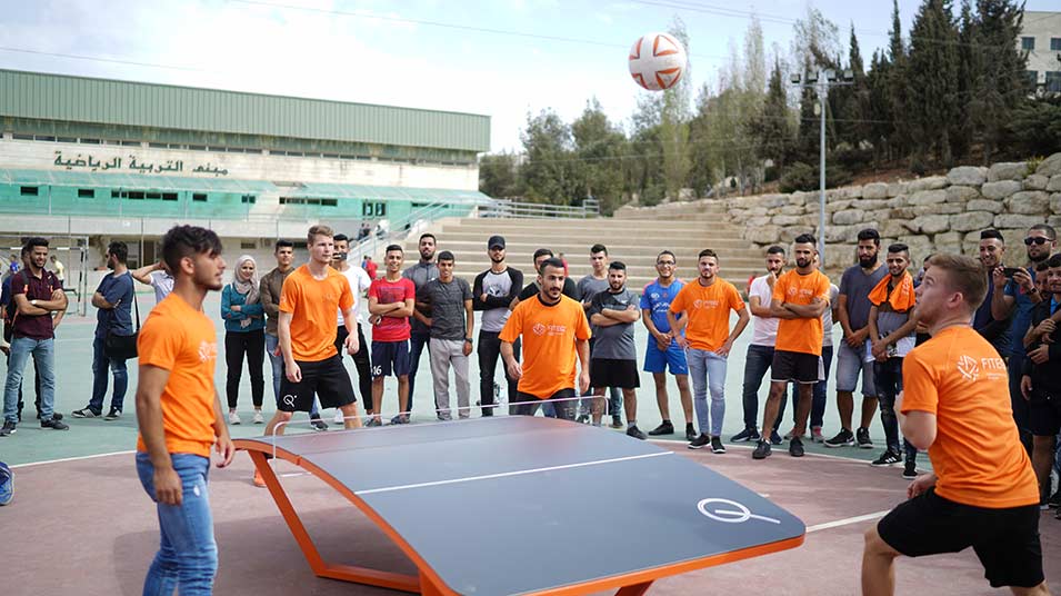 Teqball Combines Soccer and Ping Pong