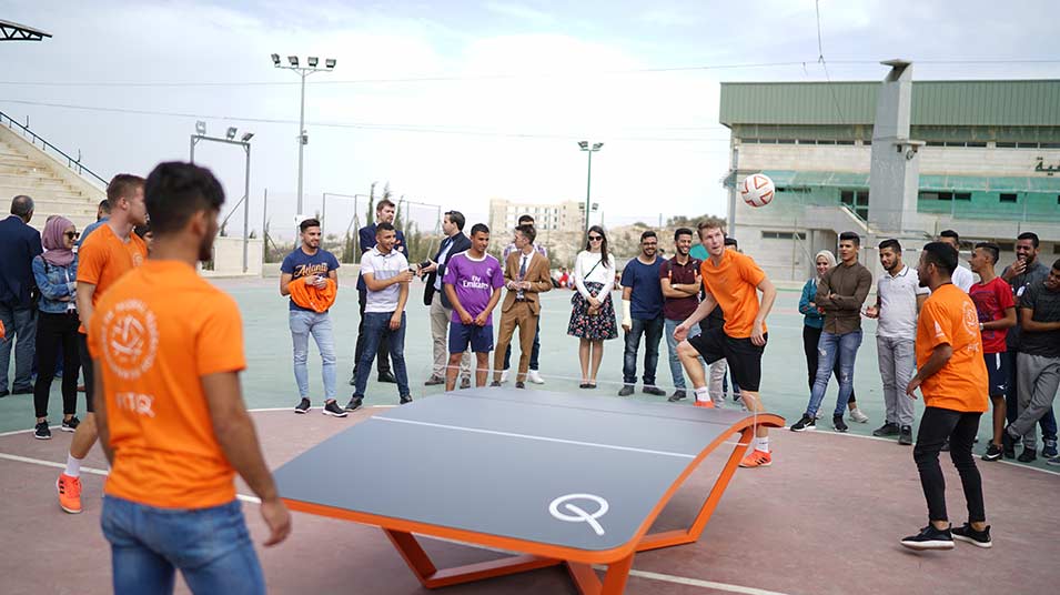 Teqball Combines Soccer and Ping Pong