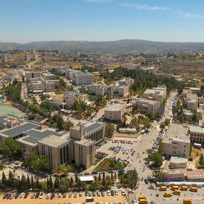 Aerial Aerial photograph of Birzeit University's campus